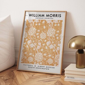 William Morris Print, Printable Wall Art, William Morris, Exhibition Poster, Flower Pattern, Minimalist Art, Floral Wall Art, Vintage Poster