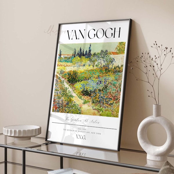 Van Gogh Poster, Exhibition Poster, Printable Wall Art, Contemporary Poster, Vincent Van Gogh, MoMA, Museum of Modern Art, Living Room Decor