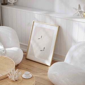 Abstract Two People Print, Printable Wall Art, Mid Century, All Alone ...