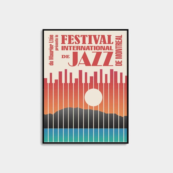 Jazz Music Festival Poster Printable Wall Art Vintage Jazz Etsy UK