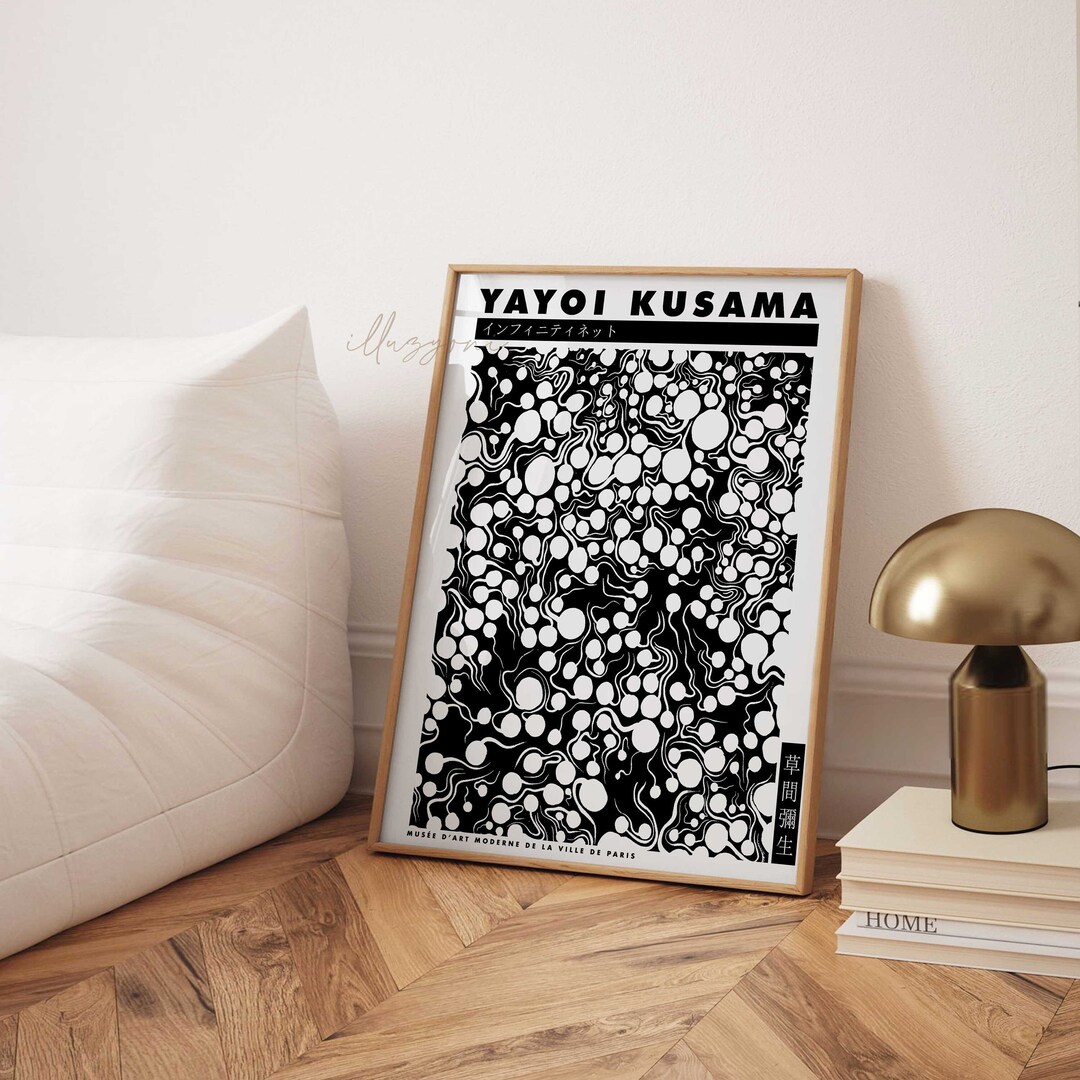 Museum Exhibition Poster Printable Wall Art Dots Painting - Etsy