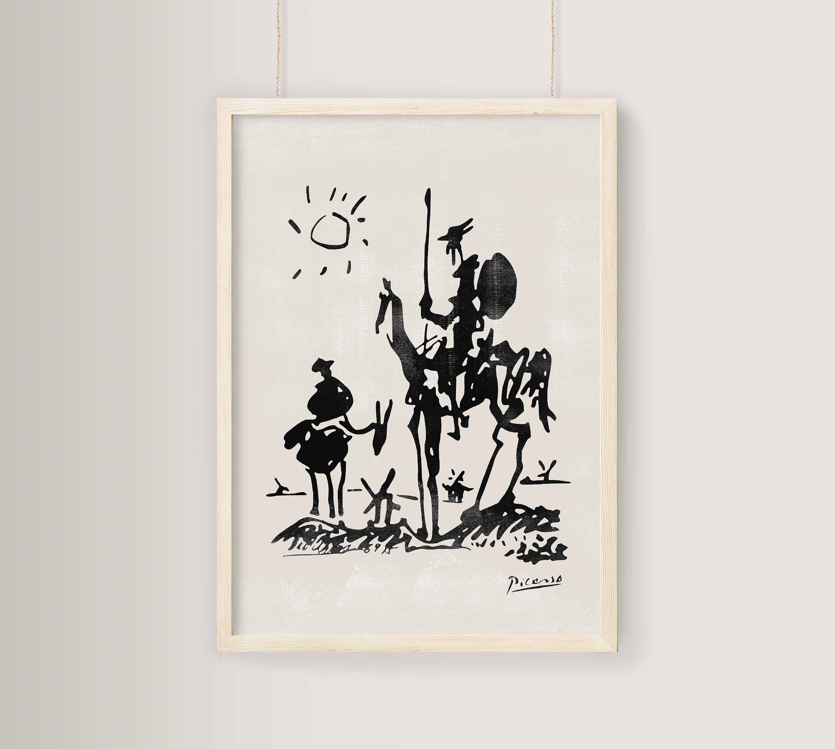 Pablo Picasso Print Printable Wall Art Don Quixote Picasso - Etsy