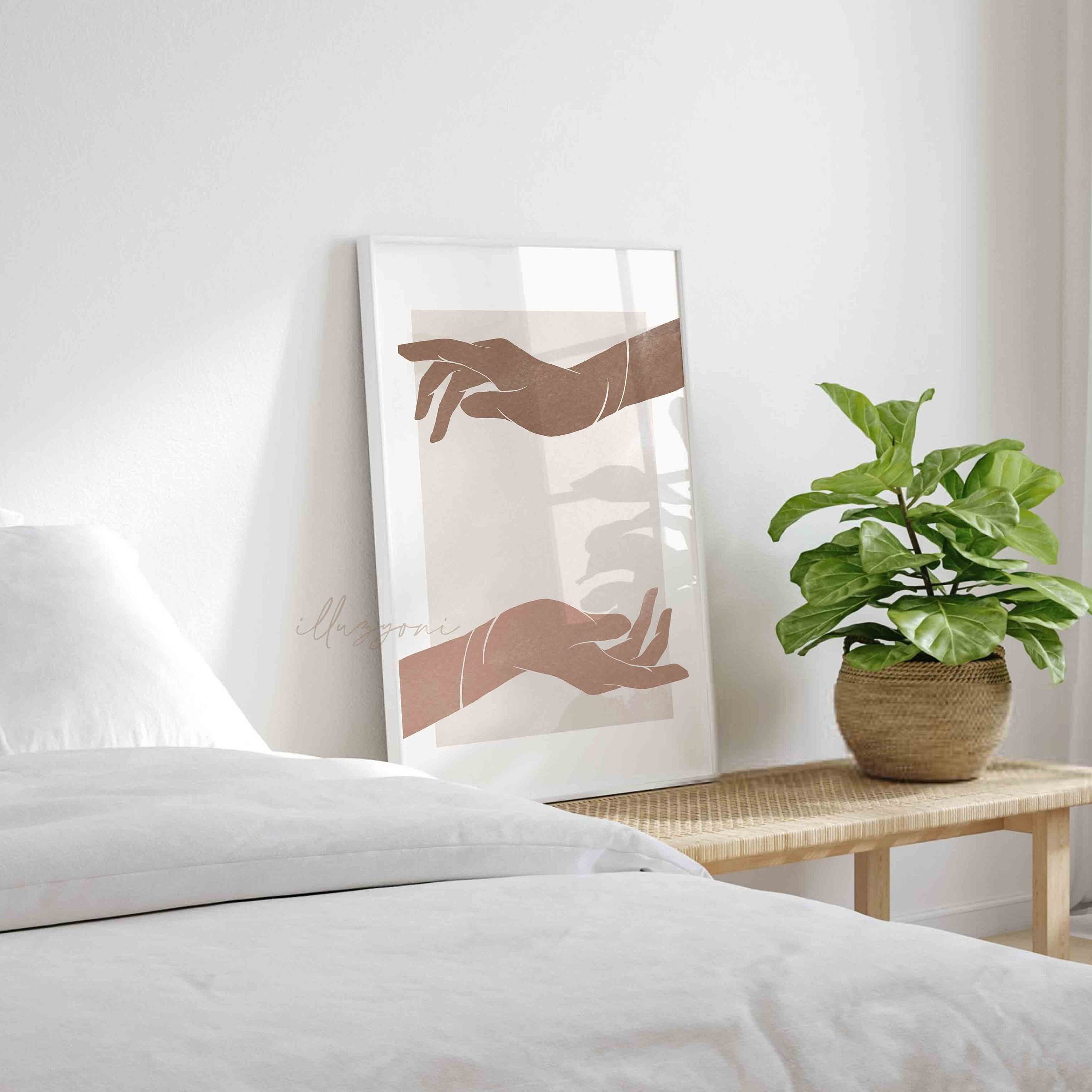 Abstract Hand Illustration, Printable Wall Art, Modern Wall Decor ...