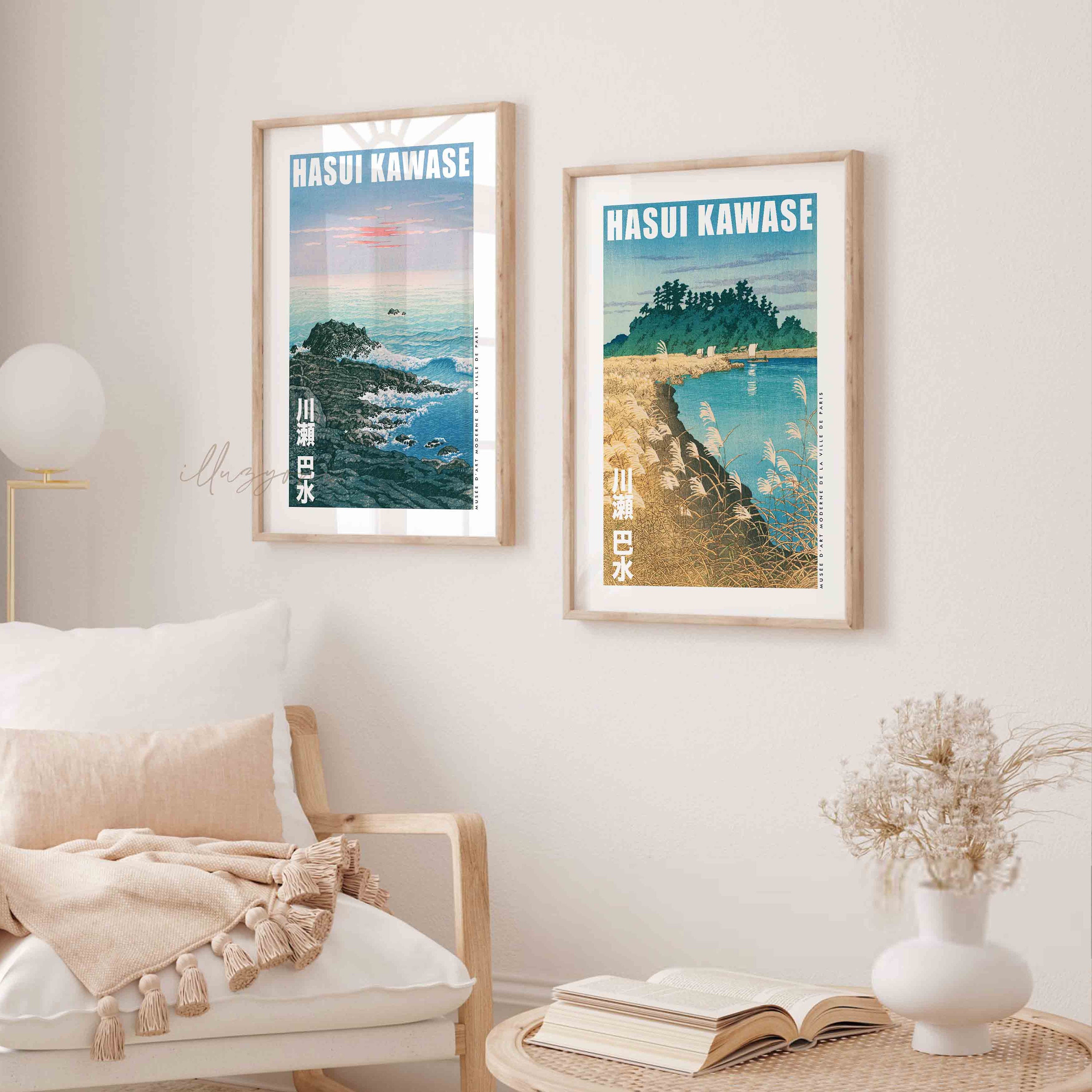 Vintage Japanese Set of 6 Prints, Museum Exhibition Poster, Printable