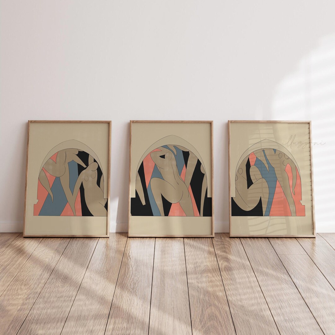Henri Matisse Set of 3 Prints, Printable Wall Art, Exhibition Poster ...