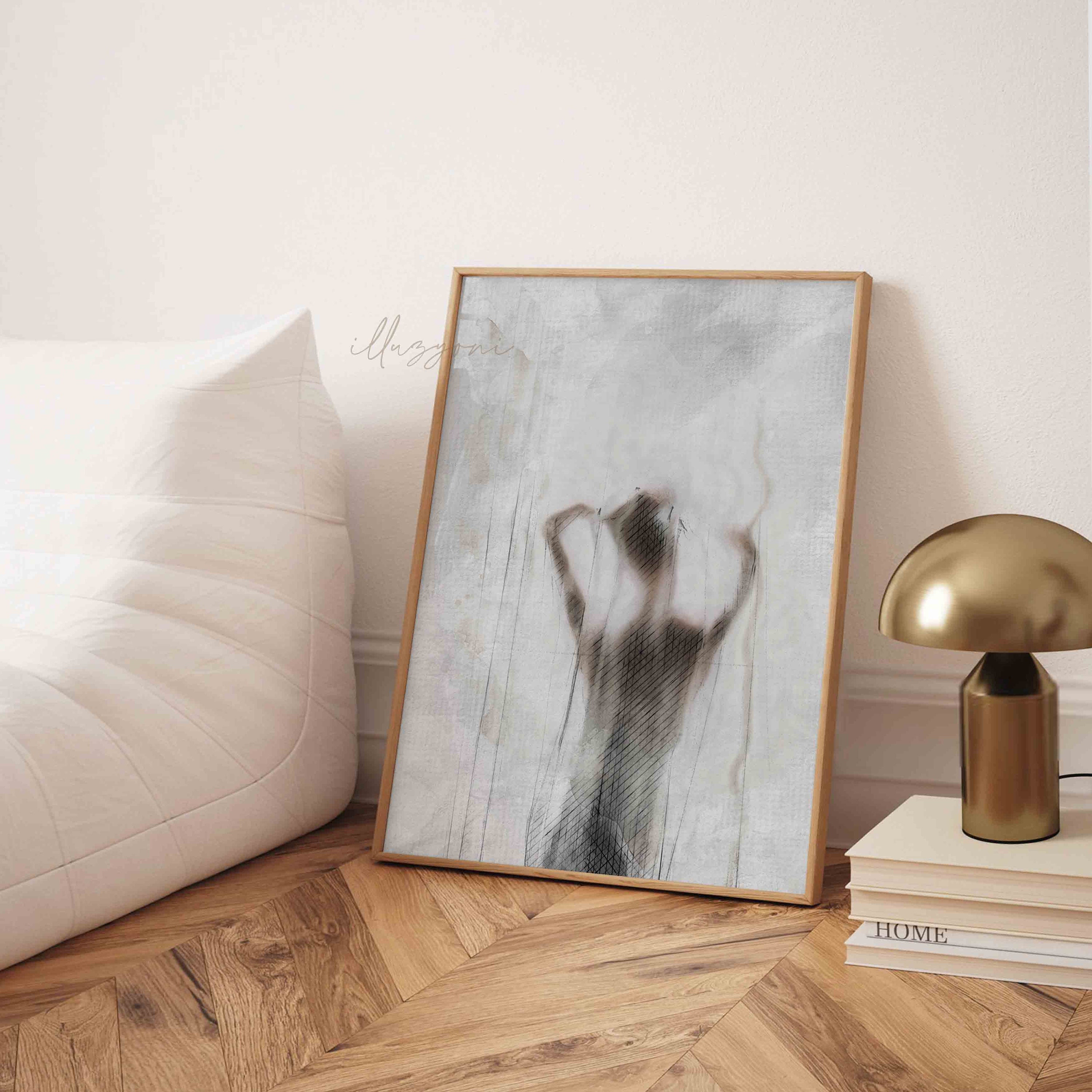 Watercolor Woman Print, Abstract Prints Set, Printable Wall Art ...