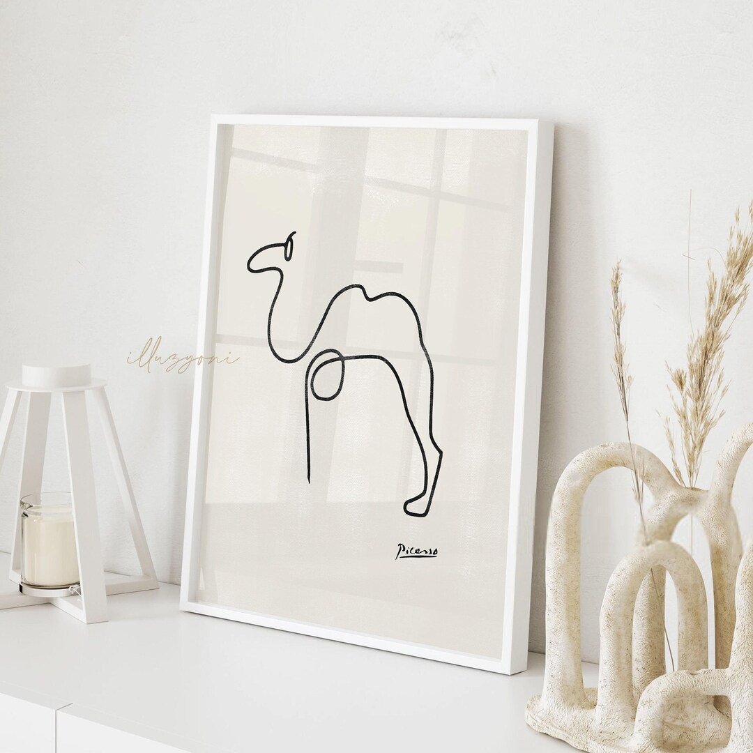 ピカソ　アートプリント Amazon.co.jp: 壁アート 装飾 ピカソ 線画 ポスター プリント