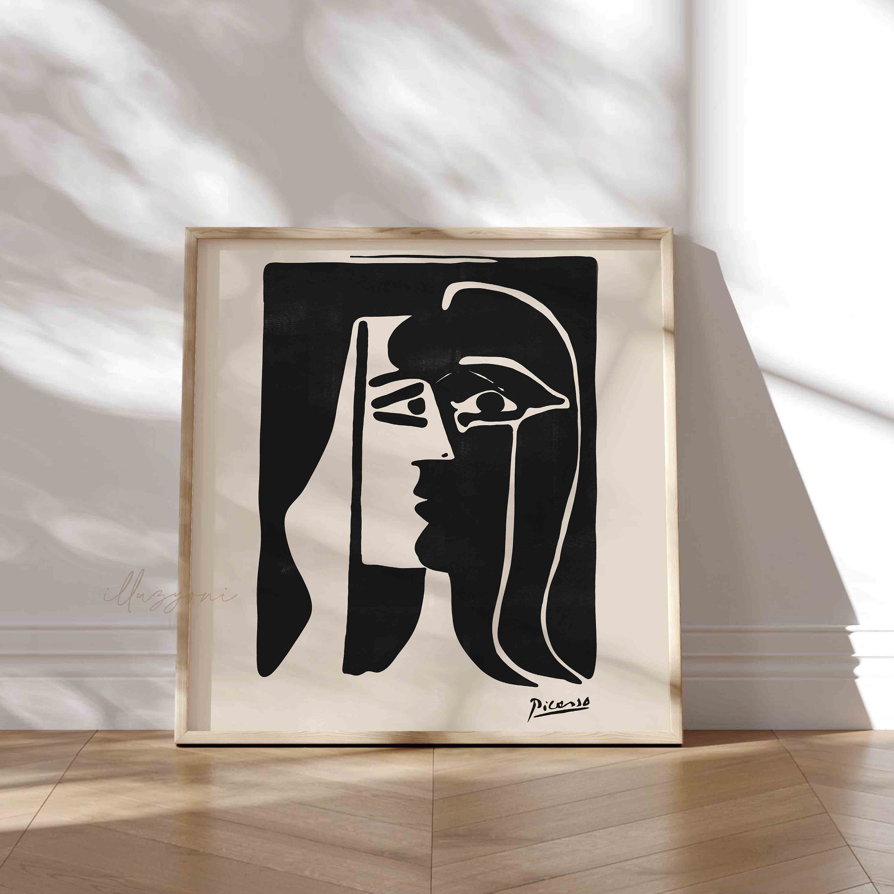 Picasso Kiss Print, Printable Wall Art, Modern Wall Gallery
