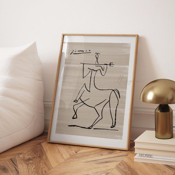 Pablo Picasso, Boho Horse Sketch, Printable WallArt, Minimalist Picasso Wall Art, Picasso Poster, Picasso Exhibition Wall Art, Museum Poster