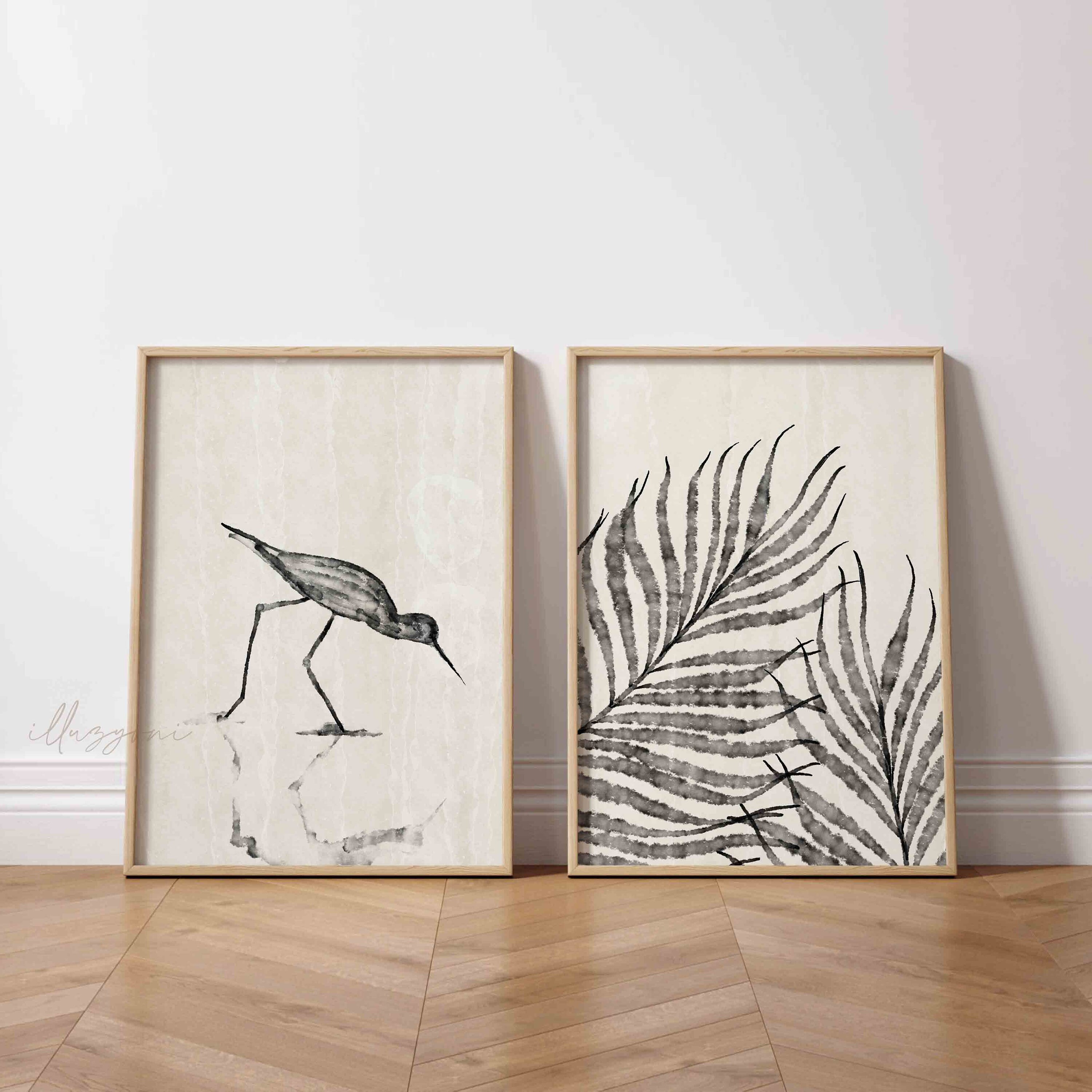 Minimalist Set of 2 Print, Printable Wall Art, Abstract Art, Modern ...