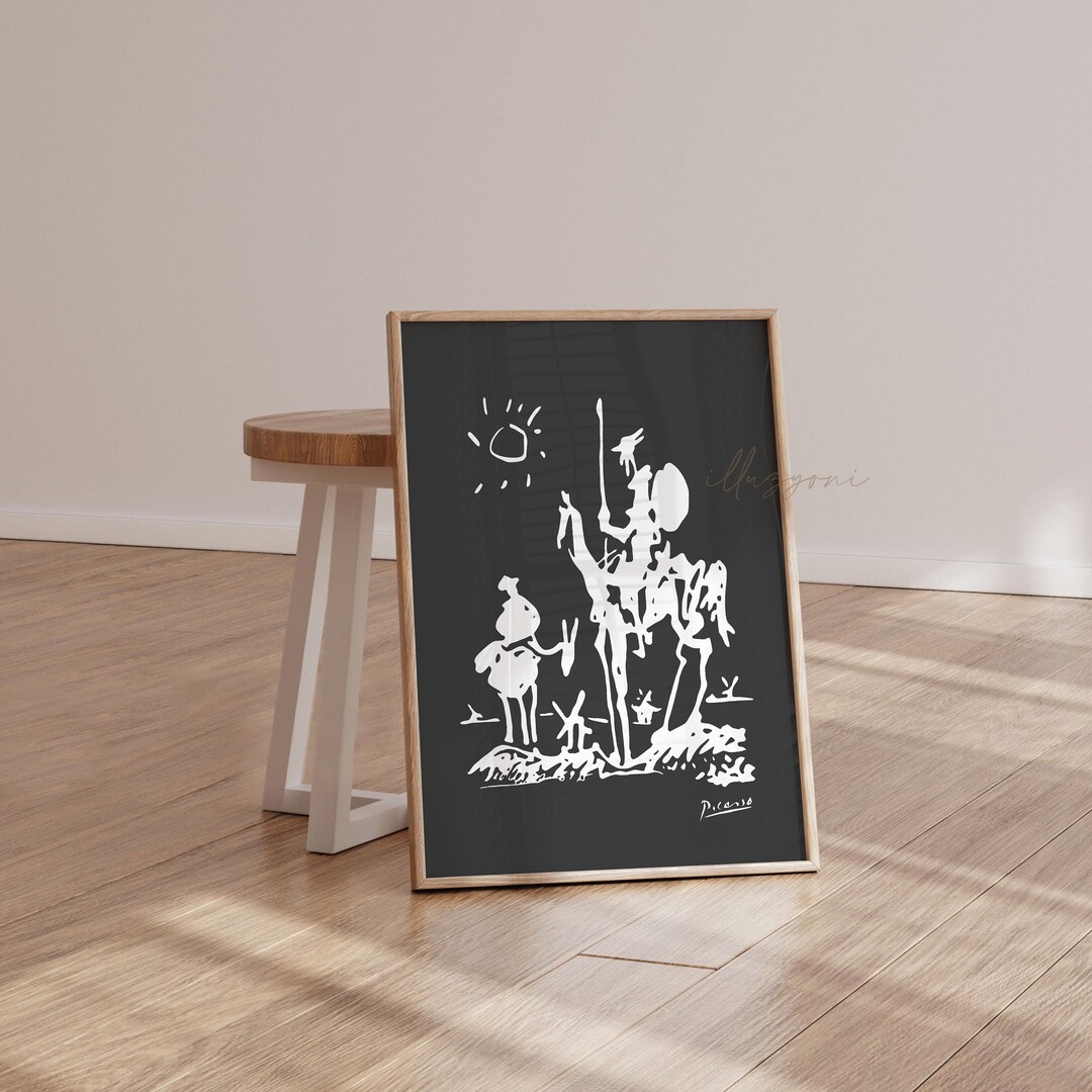 Picasso Don Quixote Poster, Printable Wall Art, Museum Exhibition ...