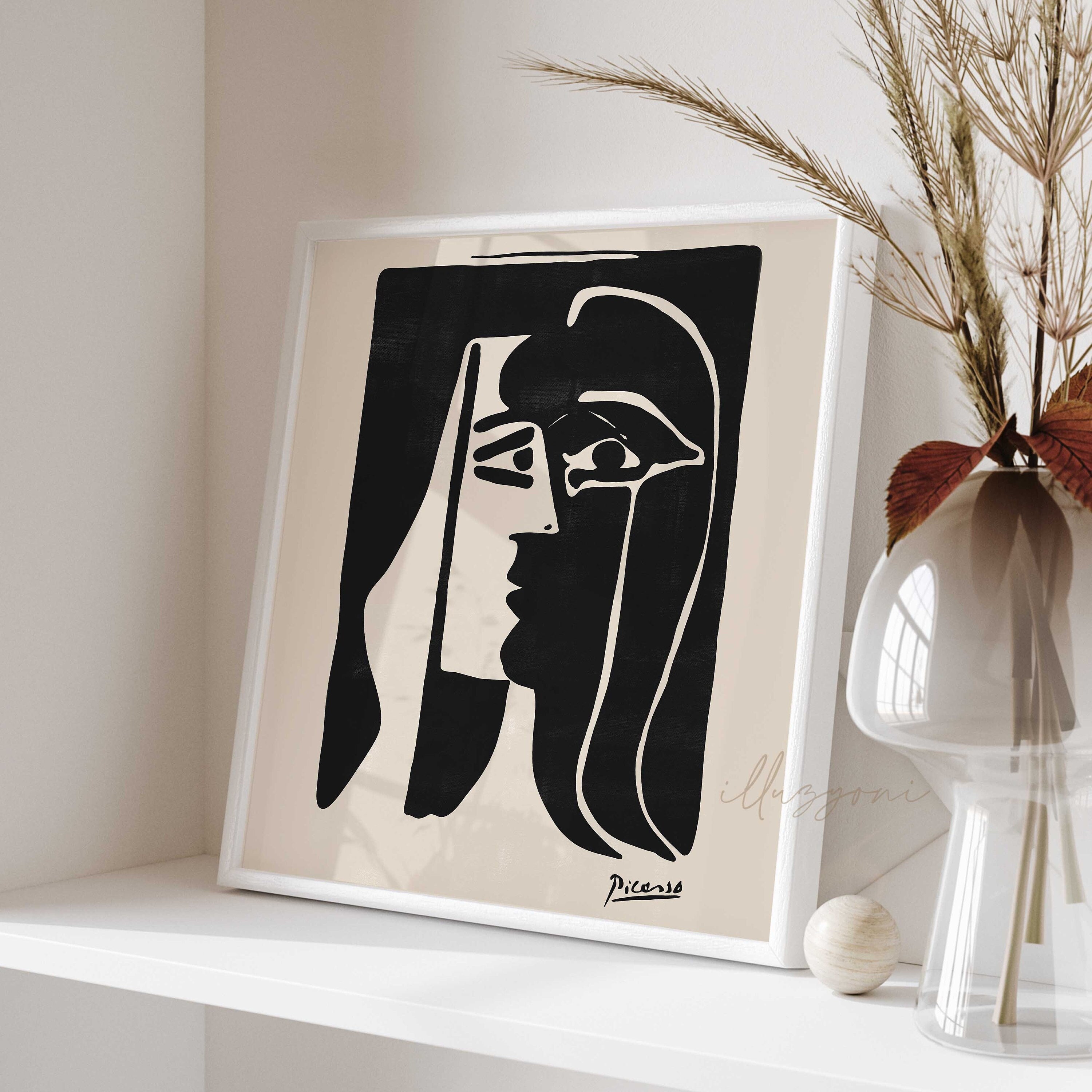 Picasso Kiss Print, Printable Wall Art, Modern Wall Gallery