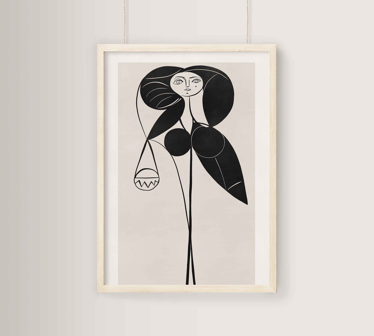 Picasso Print One Line Drawing Printable Wall Art Picasso | Etsy