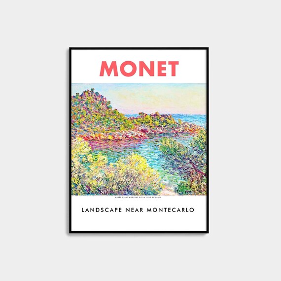 Monet Art Print Printable Wall Art Exhibition Poster | Etsy