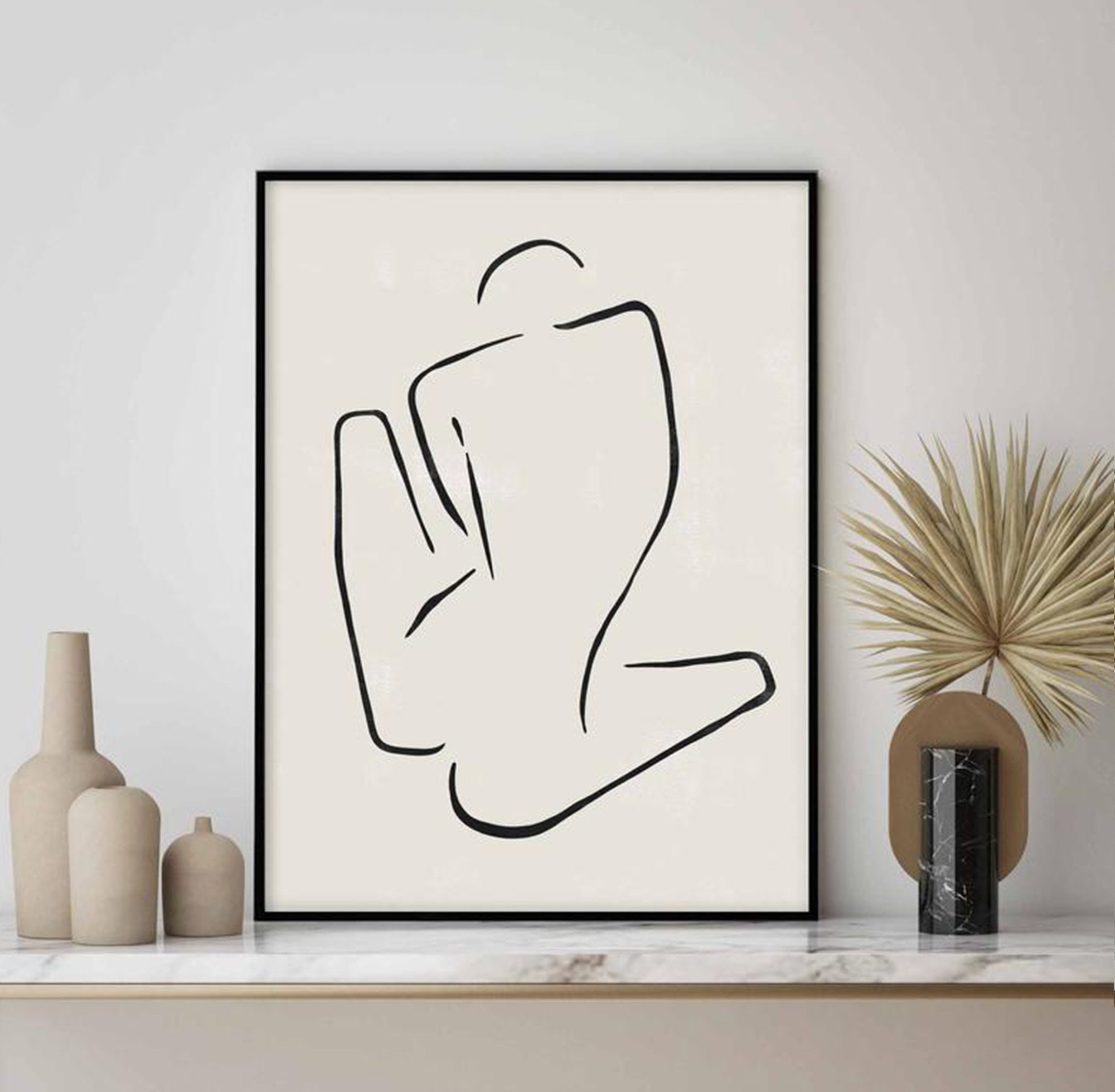Picasso Line Drawings Set of 3 Printable Wall Art Picasso - Etsy
