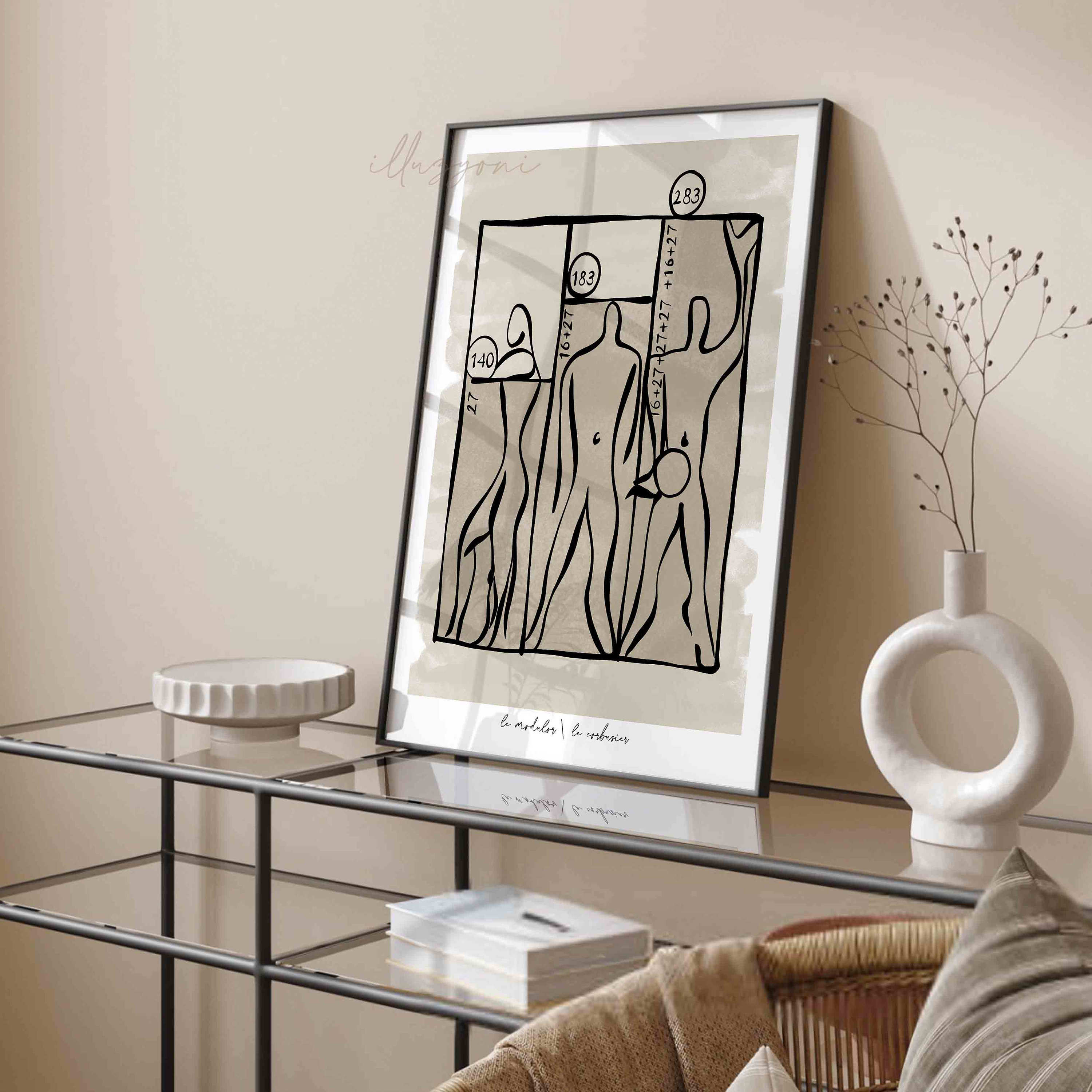 Le Corbusier Print, Vintage Print, Printable Wall Art, Exhibition