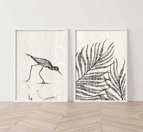 Minimalist Set of 2 Print Printable Wall Art Abstract Art | Etsy