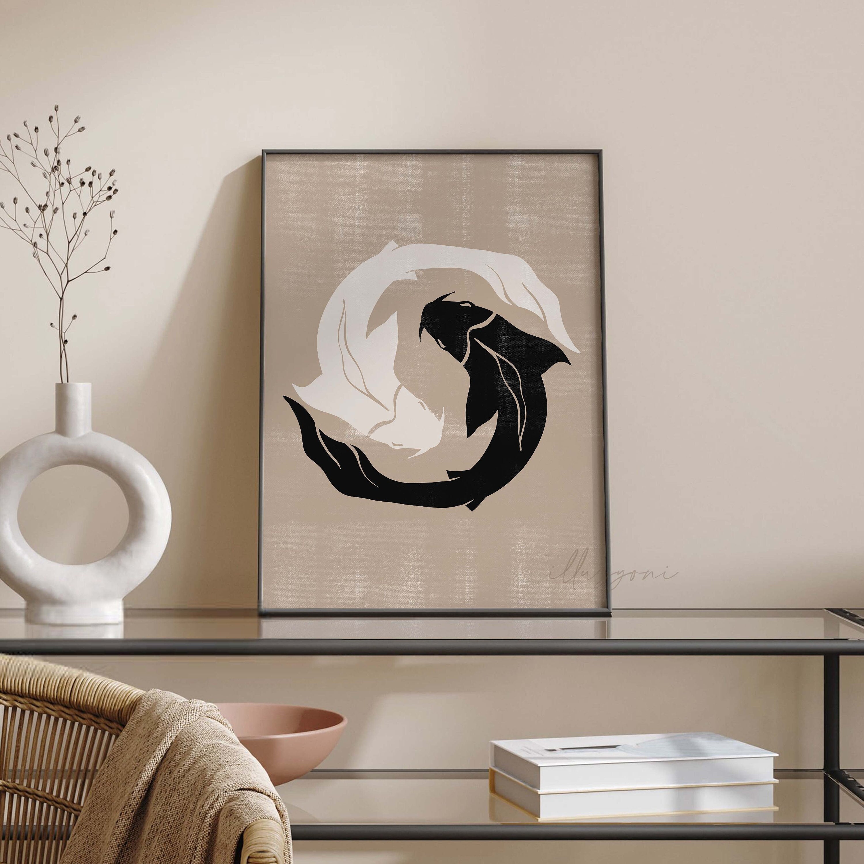 Ying yang fish art