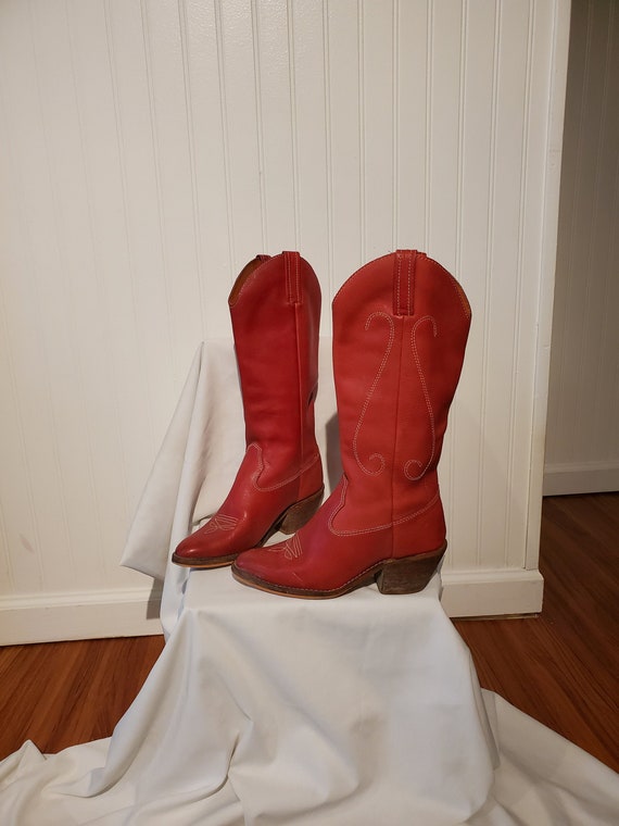 Nine West Vintage Red cowboy boots