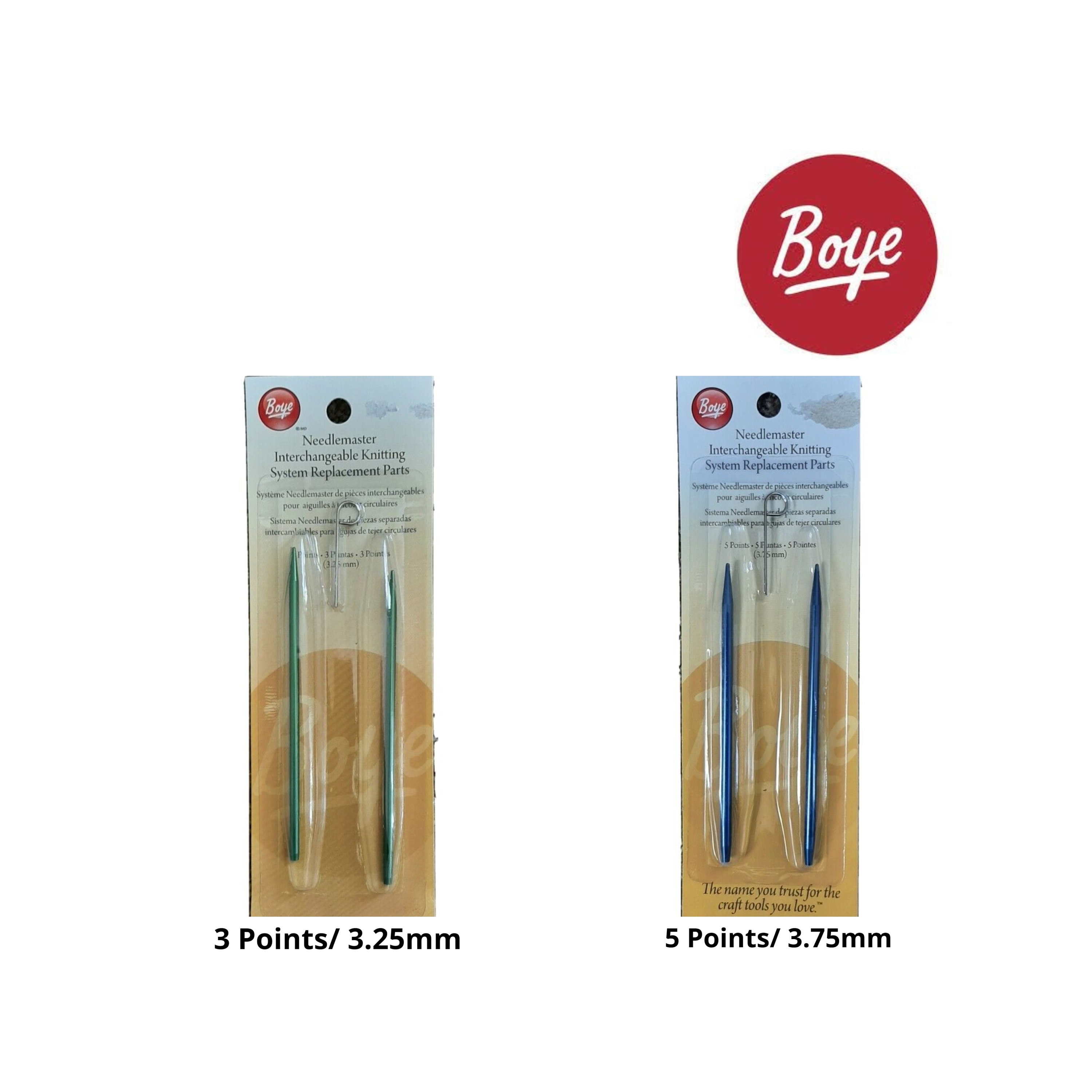 Boye-wrights Circular Knitting Needles, Aluminum Needles, Circular Needles,  Nylon Cord, 3 Lengths 16, 29 & 36 