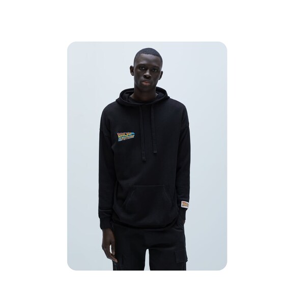 Zara X Back to the Future Men s Knit Hoodie Universal Studios
