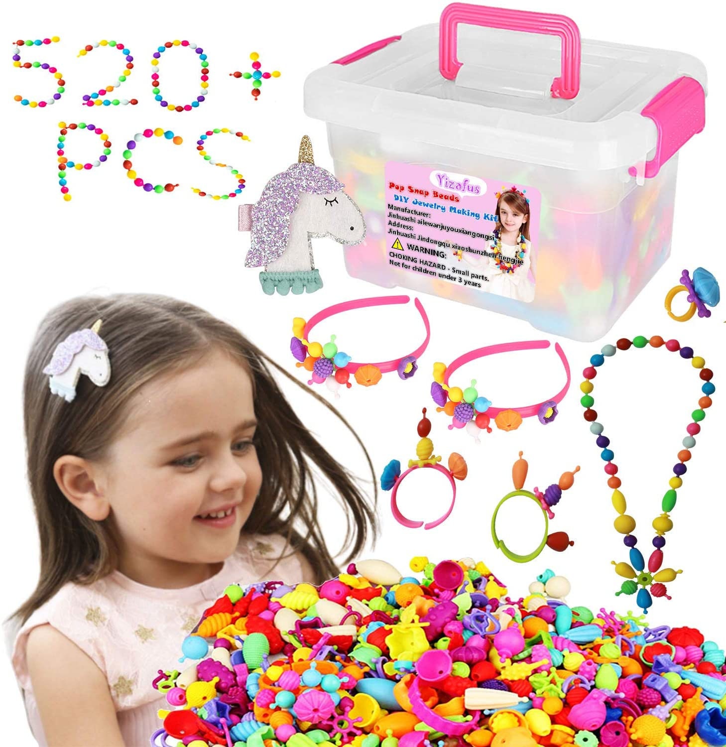 Girls Gifts for 5 6 7 8 9 10 Year Old Girls, Girls Charm Bracelet Making  Kit for 4 5 6 7 8 9 Year 0ld Girls Toys for Girls Ages 8