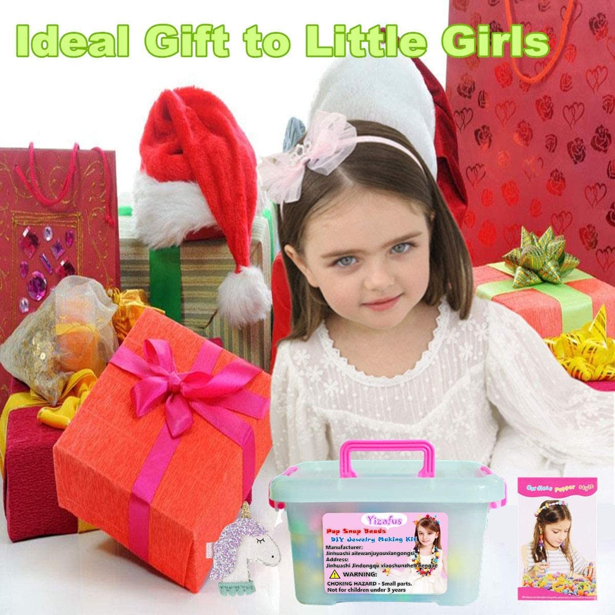 GetUSCart- Charm Bracelet Making Kit, 8 9 10 Year Old Girl Gifts