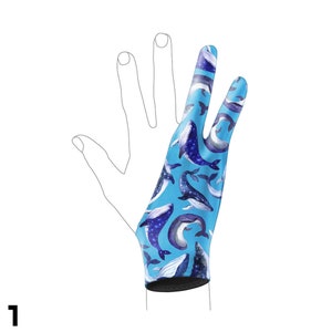 GetUSCart- Artist Drawing Glove for Women [2 Pack Pink] 3-Layer