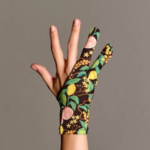 1+1 pcs Fruit Garden Collection Artist Glove l  Tablet Glove l Drawing Glove l Illustrator Glove l Graphic Designer Glove