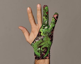 Tattooer Collection Artist Glove l  Custom Made Drawing Glove l iPad Tablet Glove l Illustrator Glove l Graphic Designer Glove