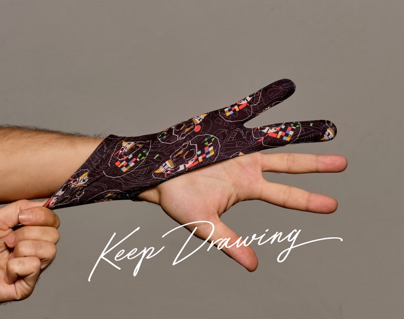 Artist Gift L Drawing Glove L Digital Artist Glove Tablet Etsy
