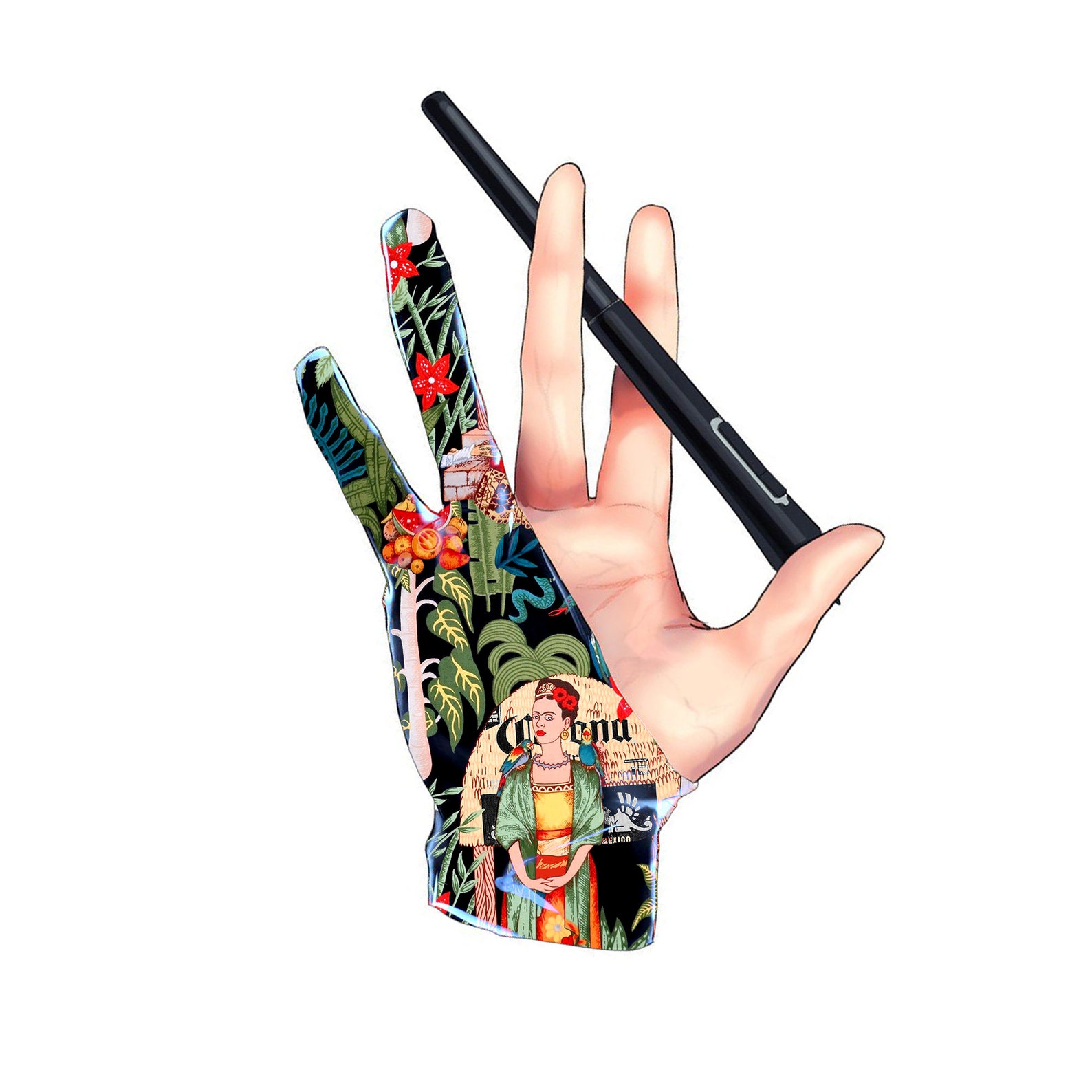 Custom Design Print Digital Artist Glove L Personalized Tablet Etsy