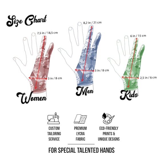 Glove for Drawing Tablet Digital Drawing Glove Breathable