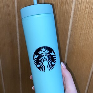 Personalised Starbucks Cup Matte Tumbler | Skinny Tumbler | Coffee Gift | Reusable Starbucks Gift Insta Venti Cup With Straw & Box.