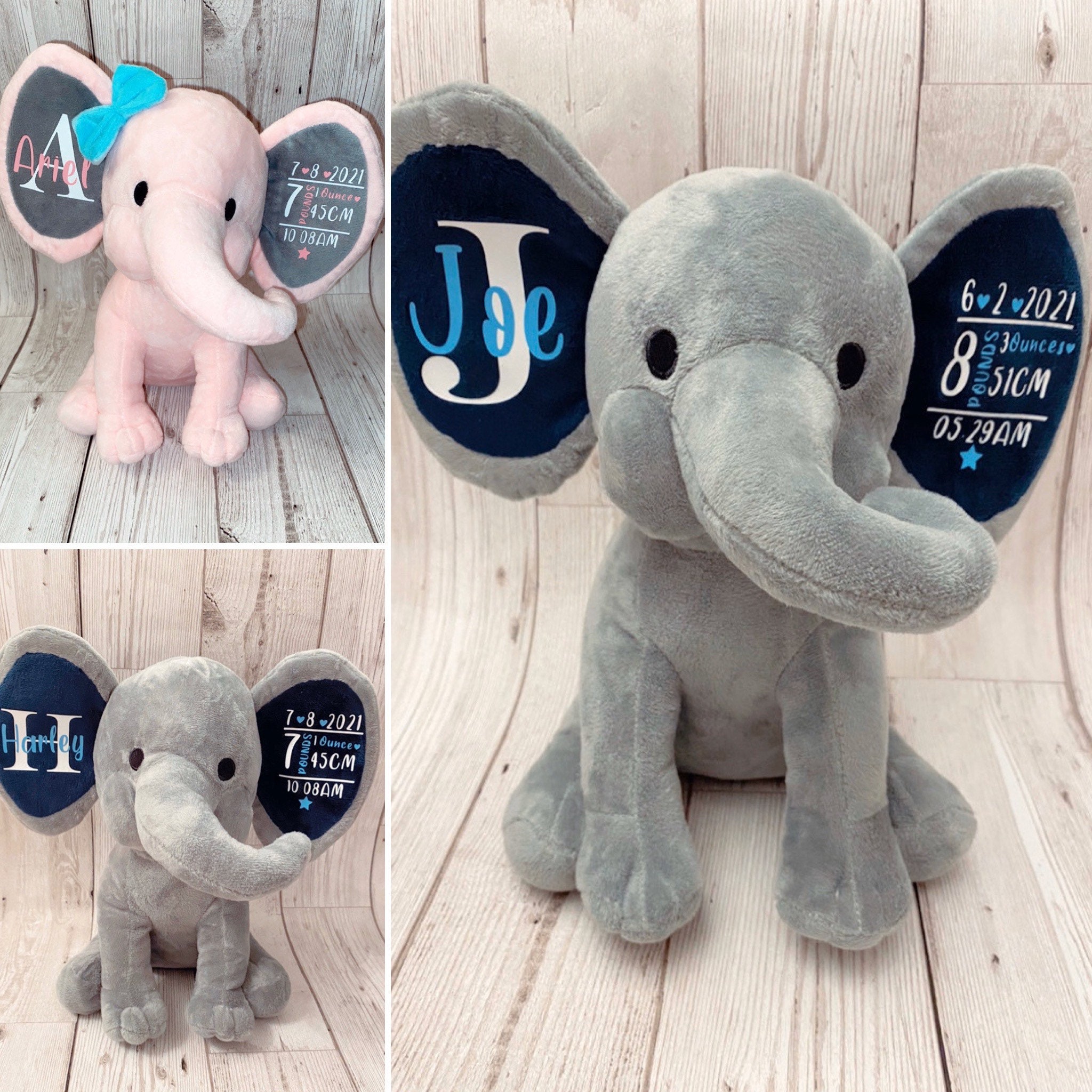 custom stuffed elephant