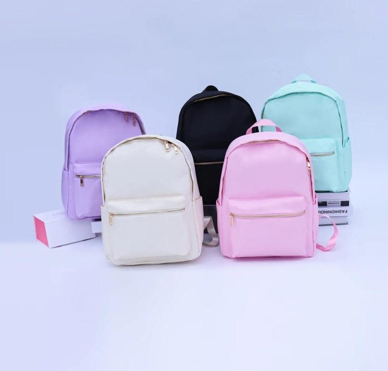 Backpack Single Colour Personalised Children’s Backpack Travel Bag | Back to School ...