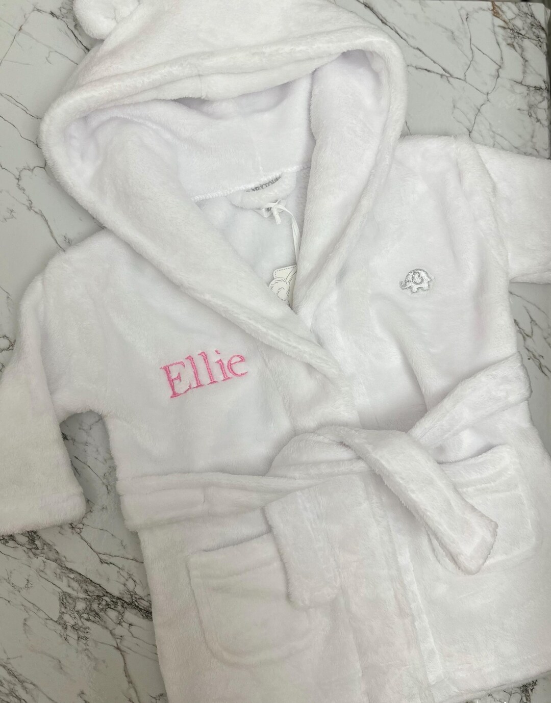 Personalised Kids Dressing Gown Robe | Embroidered Name | Baby Toddler ...