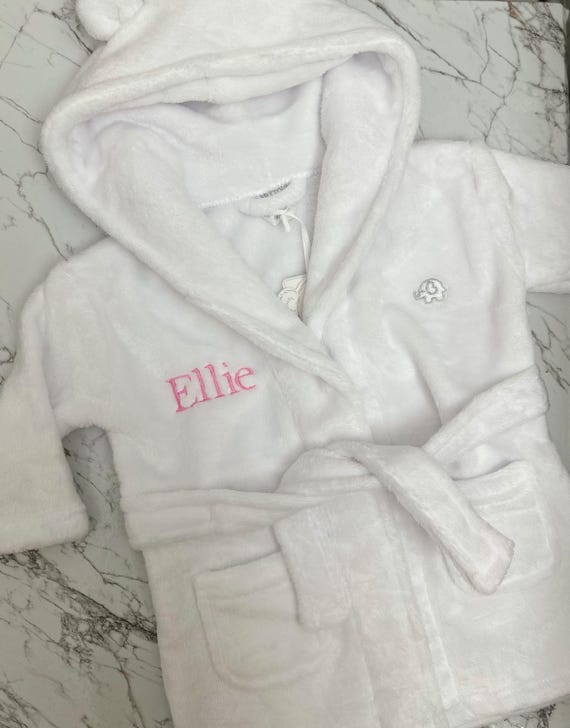 slim fit dress slacks Grey Hooded Baby Dressing Gown with Bear Ears main image 1