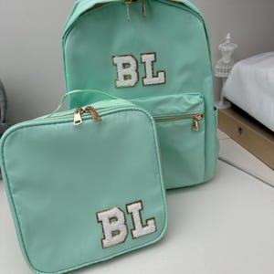 Personalised Children’s Backpack Travel Bag | Back to School | Gymnastics Holiday Airport Kids Backpack With Chenille Patch Letters.