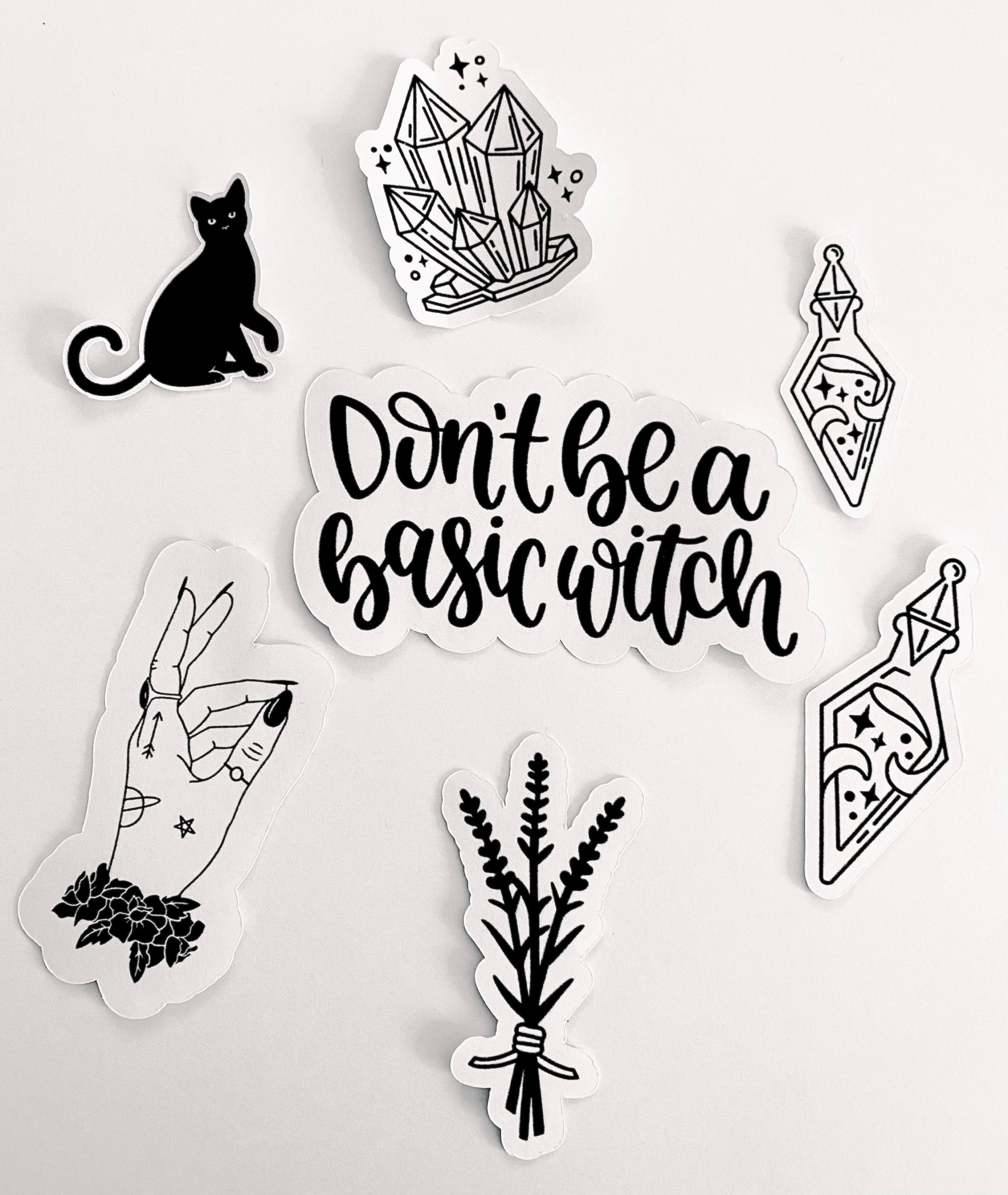 Witch Themed Stickers Planner Stickers Mystical Stickers Etsy UK