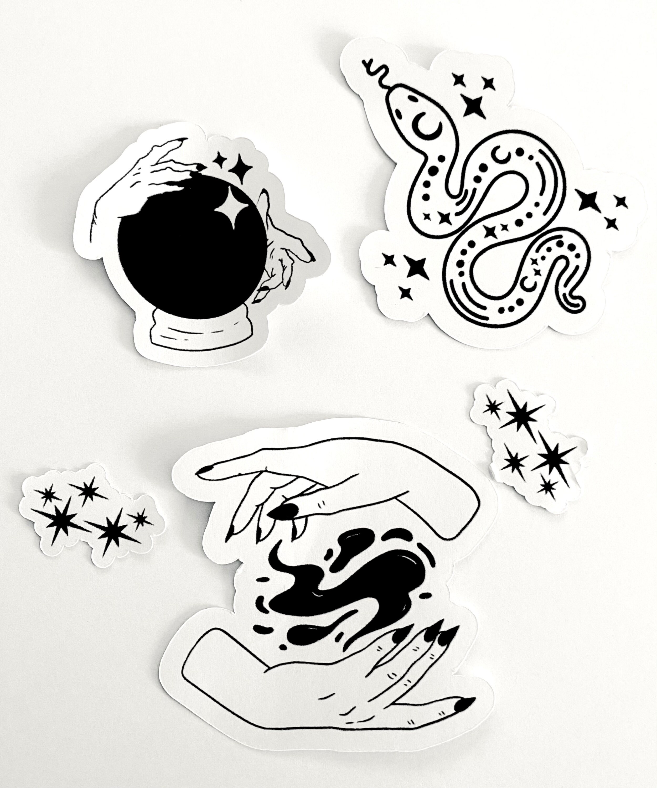 Witch Themed Stickers Planner Stickers Mystical Stickers Etsy.de