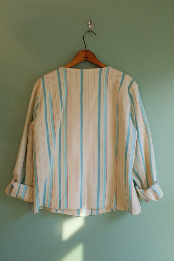 Vintage Spring Stripe Short Length Jacket - image 3