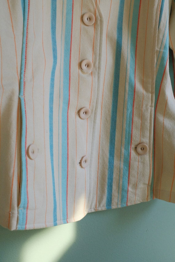 Vintage Spring Stripe Short Length Jacket - image 4