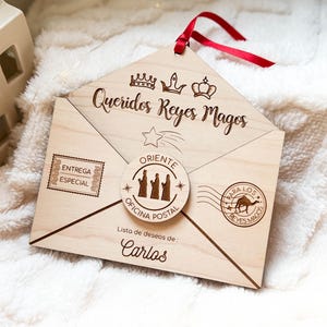 Sobre de Madera Carta Reyes Magos