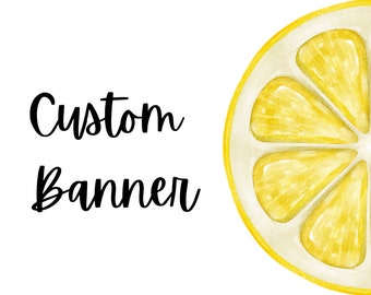 Custom Banner, Birthday Banner, Themed Banner, Custom Birthday Banner