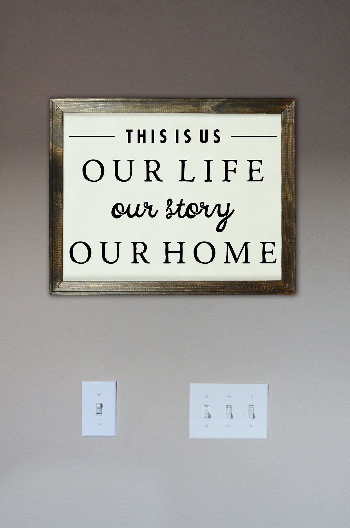This Is Us... Canvas Wall Decor Etsy