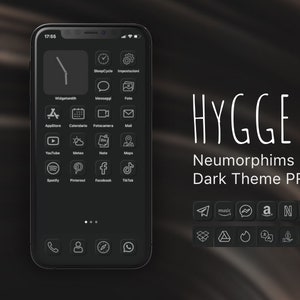 3D EFFECT iOS 14 iPhone aesthetic NEUMORPHIS dark Theme | Apple Home Screen Icons | iPhone Widgets | iPhone Wallpaper | App Icons