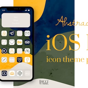iOS 14 iPhone aesthetic ABSTRACT theme | Apple Home Screen Icons | iPhone Widgets | iPhone Wallpaper | App Icons