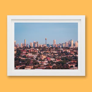 Impresión aérea del horizonte de Sídney al amanecer / Arte mural de paisaje urbano australiano, fotografía del horizonte, impresión de paisaje urbano, sin marco