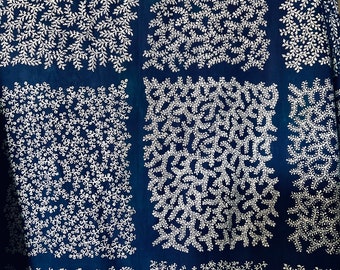 Indigo Hand-drawn Batik, Hand-dyed, Natural Dye, Indonesian Batik Tulis